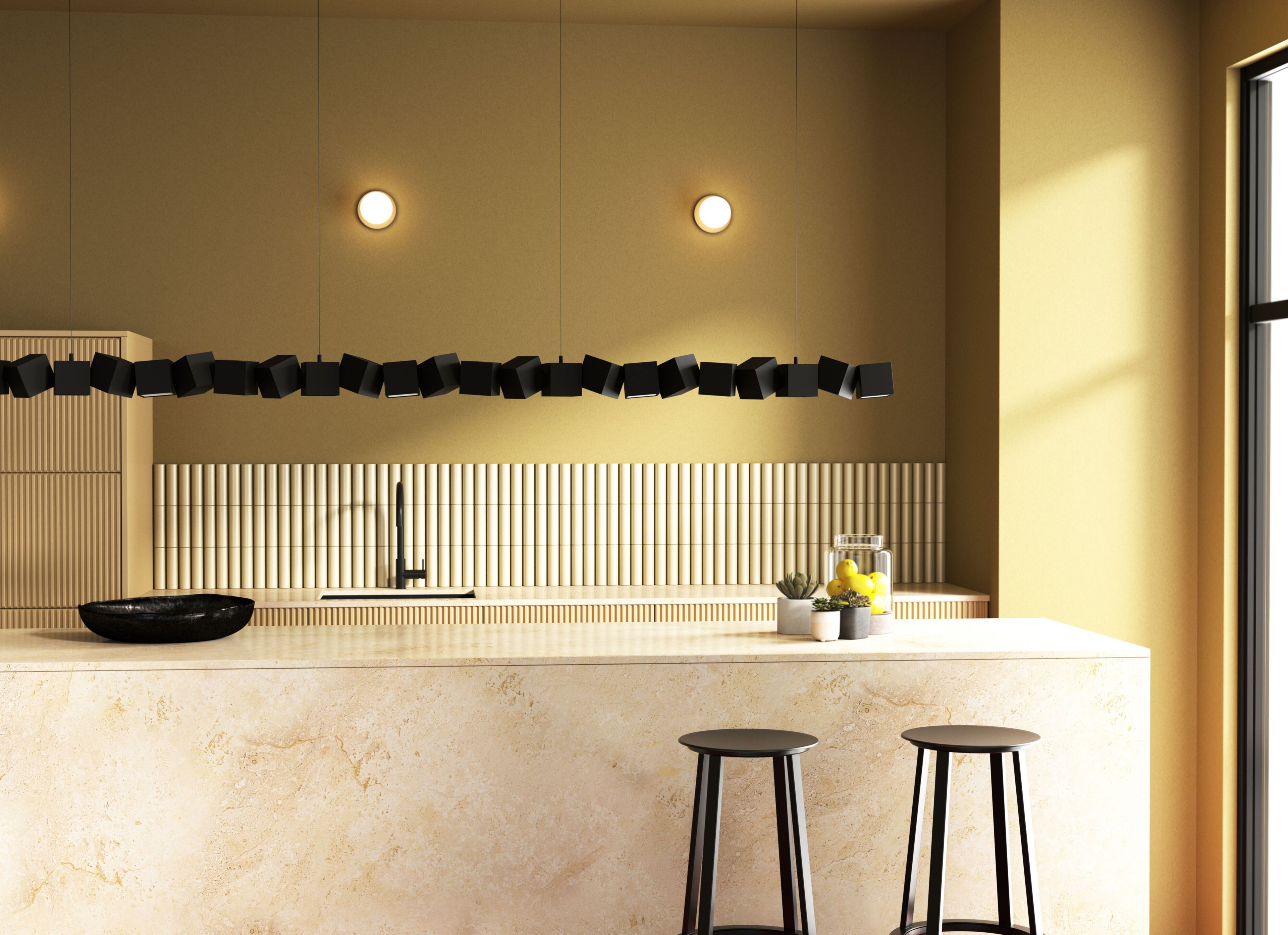 Стальной светодиодный подвесной светильник OBLURE BLOCKCHAIN 29 ARCH-00106995 - Вид №1