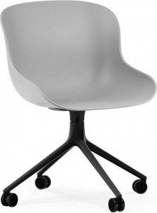 604575 Chair Swivel 4W Черный алюминий / Серый Normann Copenhagen Hyg