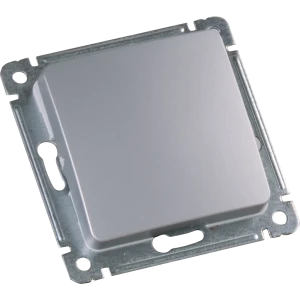 Переключатель реверсивный встраиваемый Hegel ВС10-471-06 1 клавиша цвет серебро