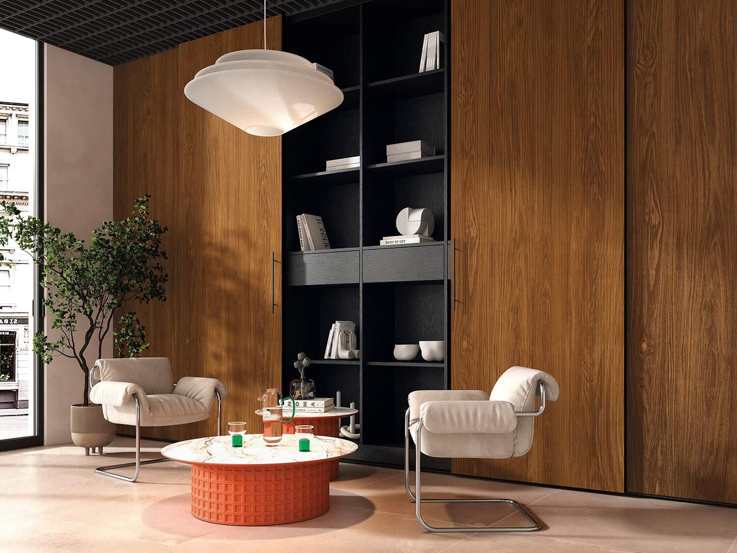 Ультратонкая алюминиевая декоративная панель Tecnografica ATARES WOOD ARCH-00109378