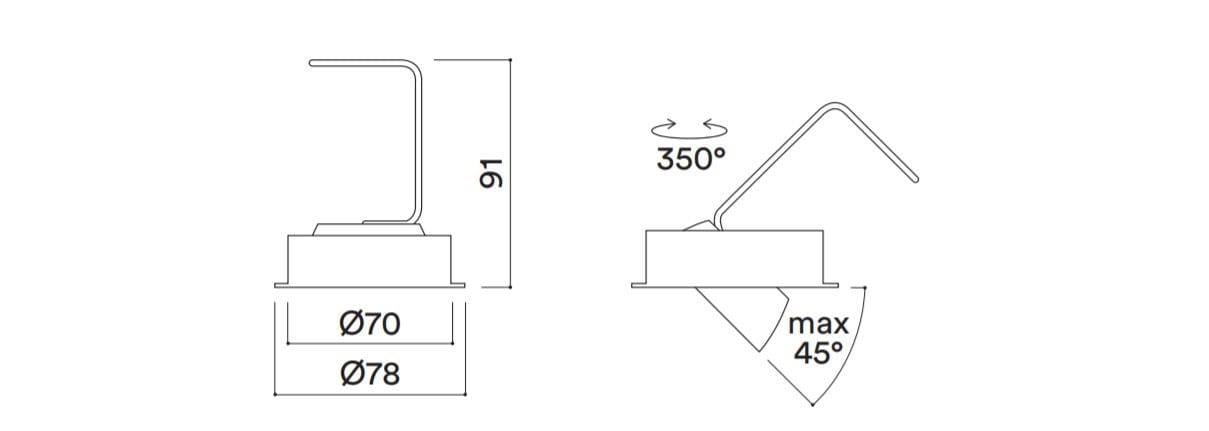 Регулируемый светодиодный прожектор с порошковым покрытием HER LUCY R ARCH-00130168 - Вид №3