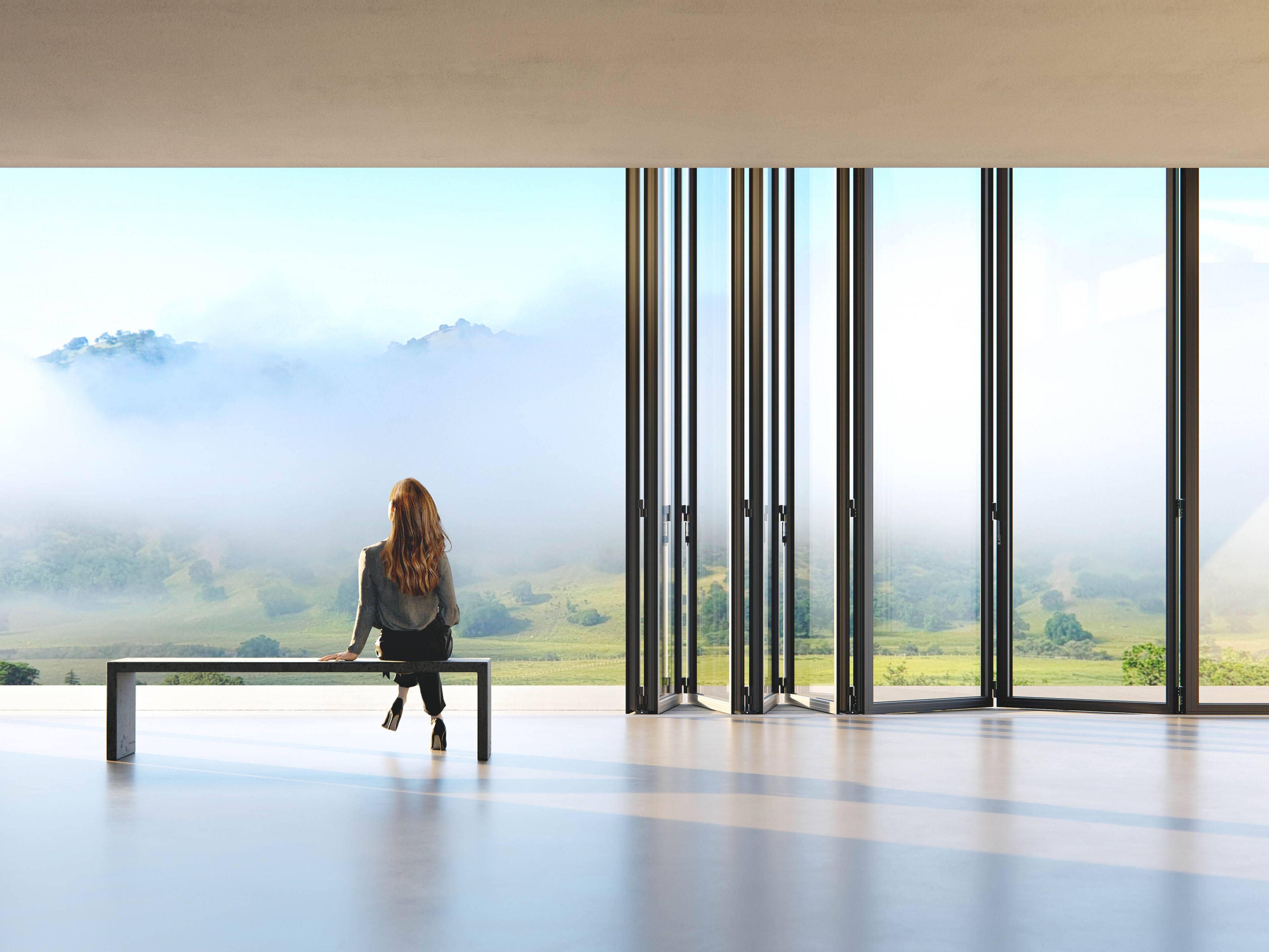 Складной витраж Solarlux MEGALINE ARCH-00122190