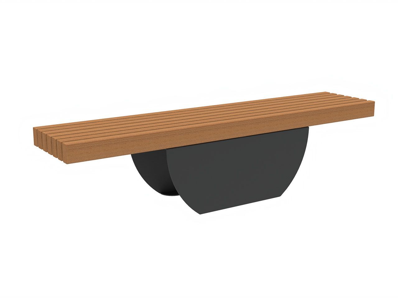 Стальная и деревянная скамья Lazzari ECLISSE ARCH-00068840 - Вид №10