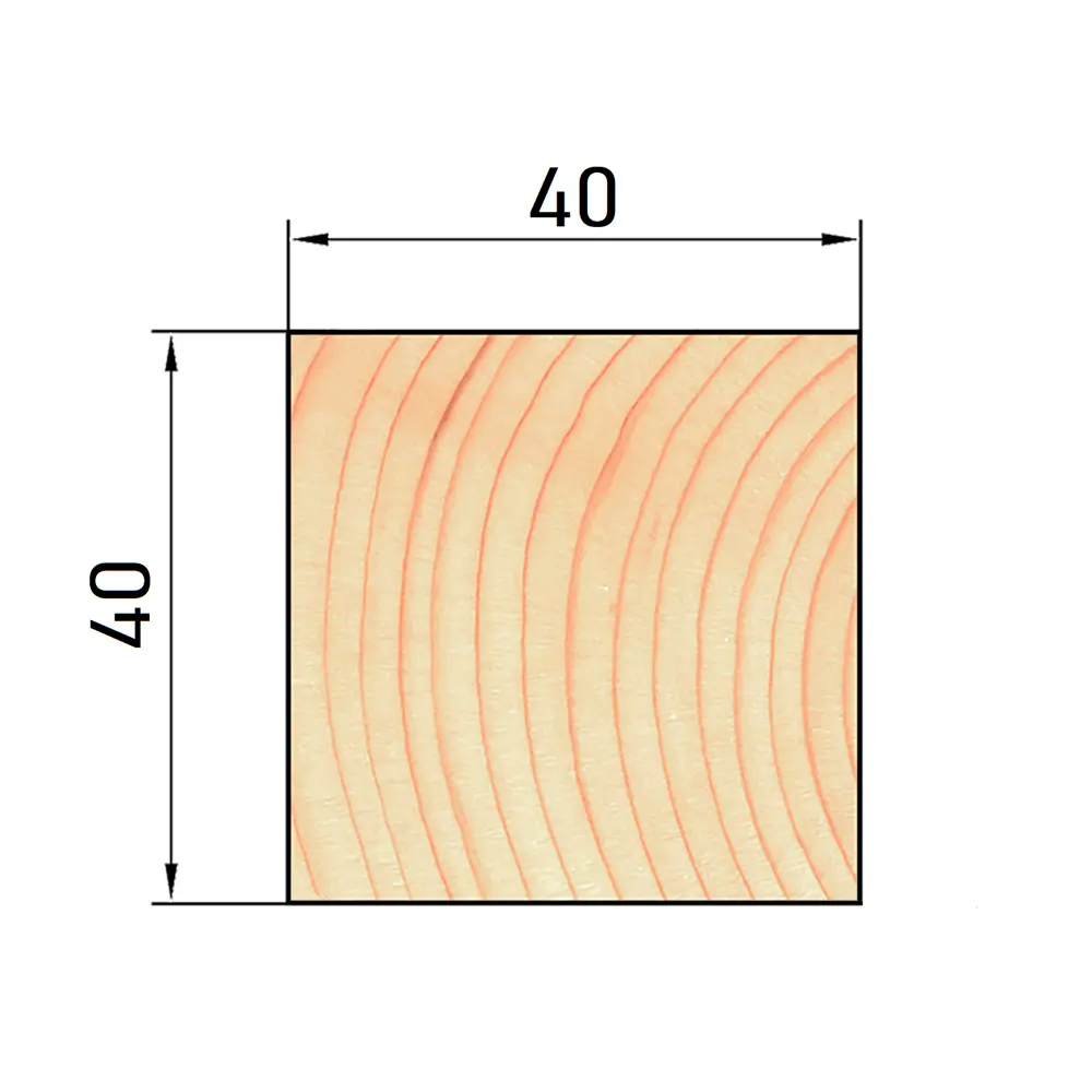 Брусок LVL Ultralam 40x40x2000 мм STLM-2193973 - Вид №3