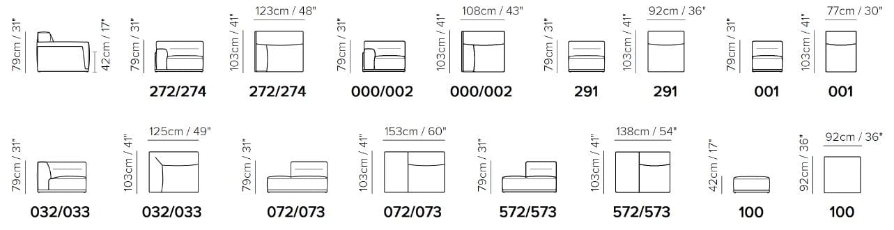 Кожаный угловой диван Natuzzi Italia Dorian ARCH-00052311 - Вид №5