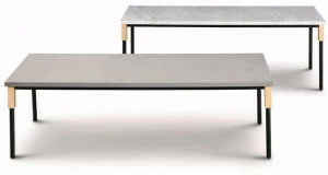 arflex Низкий прямоугольный журнальный столик из мрамора Match