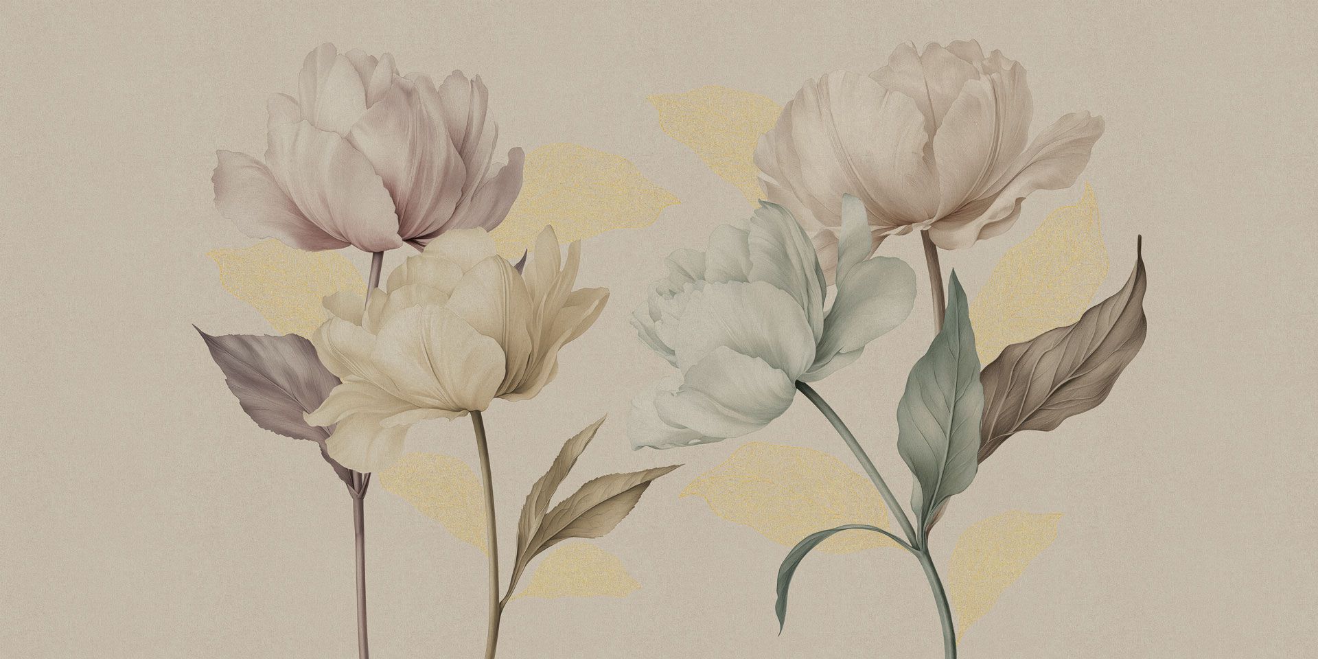 Обои с цветочными мотивами Rimura 2025-Mida's Gold ARCH-00036360 - Вид №1