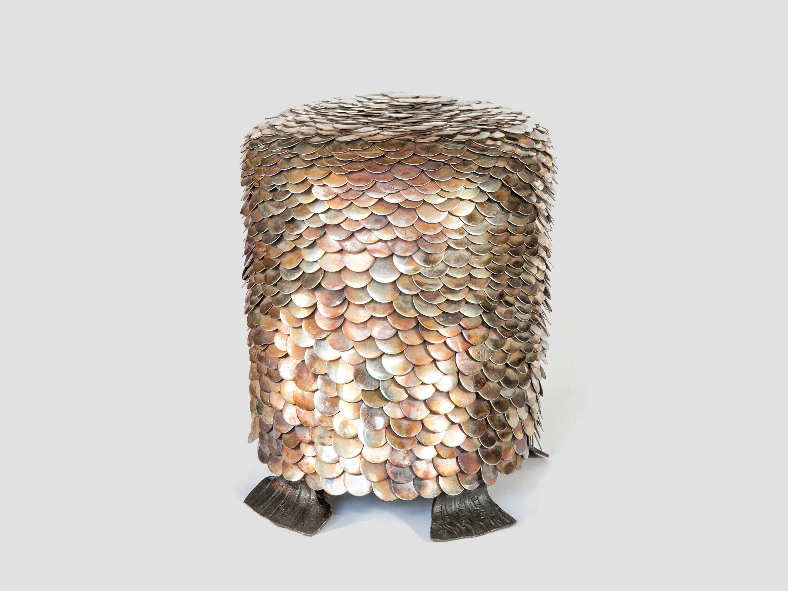 Низкий стул из нержавеющей стали LO Contemporary FISH ARCH-00044972