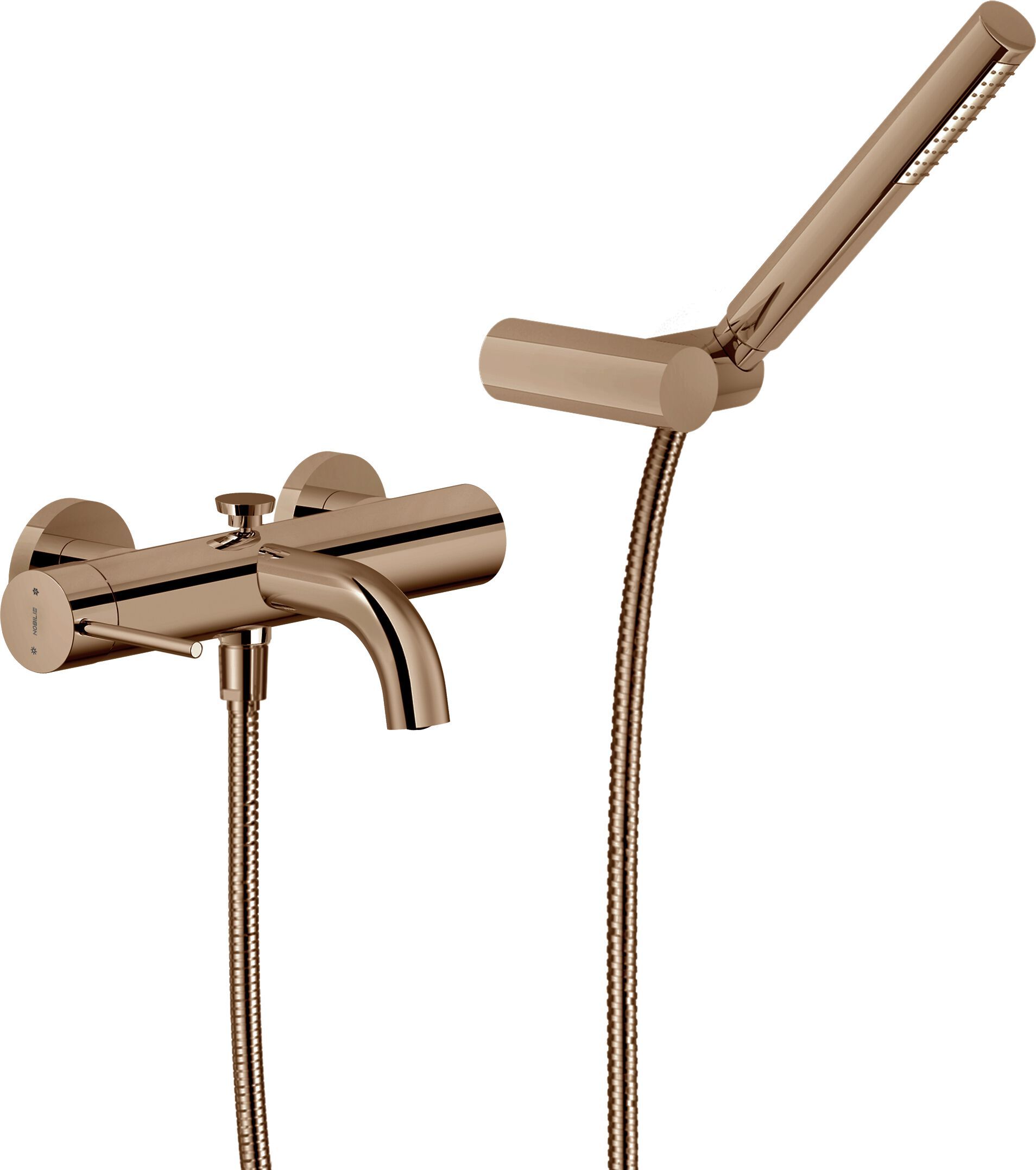 Однорычажный настенный смеситель для ванны с ручным душем Nobili Velis ARCH-00114005 - Вид №9