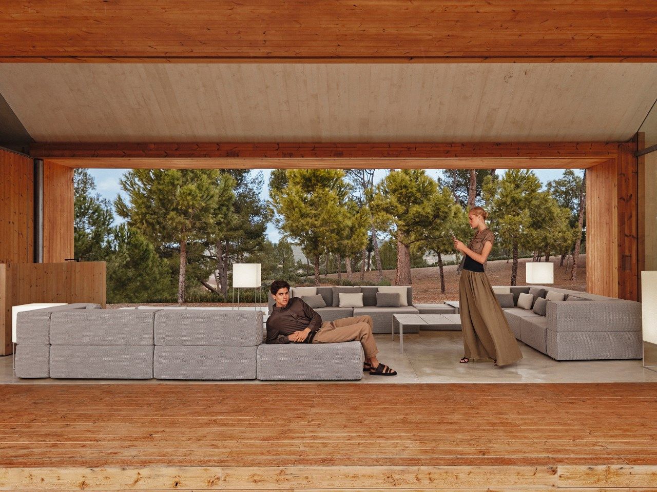 Ткань сад диван Vondom планшет ARCH-00003966 - Вид №3