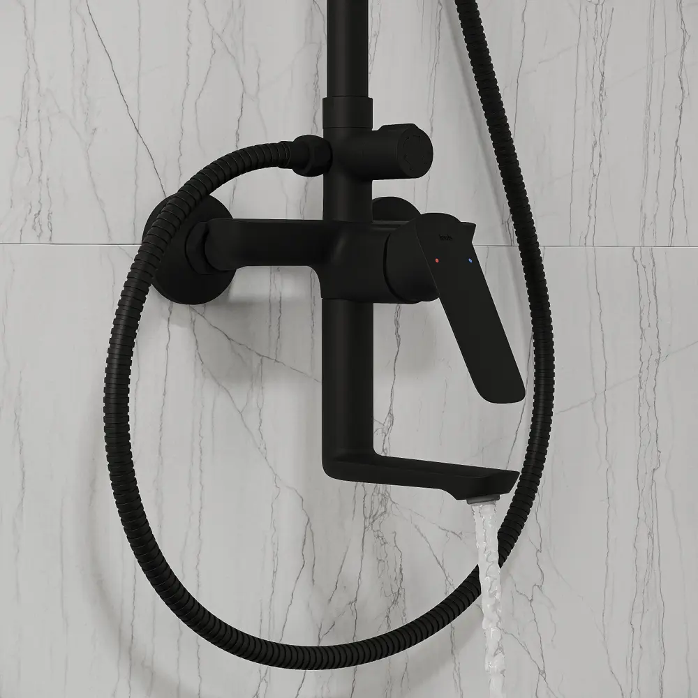 Душевая система Iddis Token со смесителем 3 режима цвет черный STLM-2141862 - Вид №3
