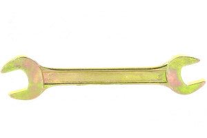 15382100 Рожковый ключ, 20x22 мм, желтый цинк 14312 СИБРТЕХ
