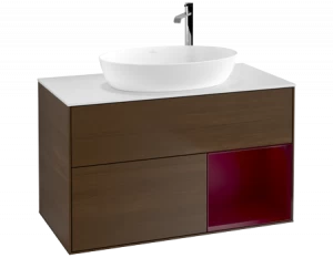 Villeroy&Boch Тумба под раковину Прямоугольная версия F901HBGN Finion Walnut Veneer