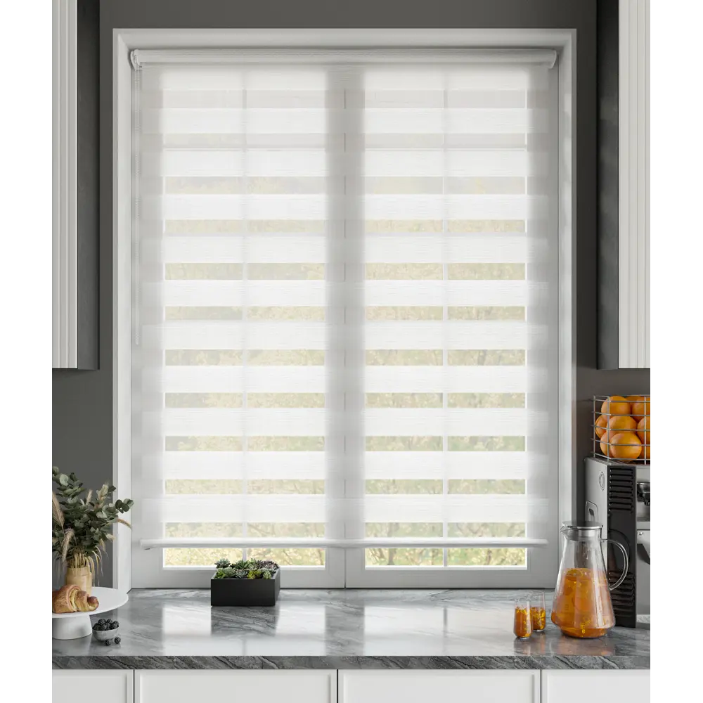 Рулонная штора день-ночь MIAMOZA Москва 60×160 см белая 89411427 STLM-1576563 - Вид №8