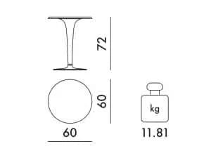 Круглый стол с меламиновой столешницей Kartell TOP TOP ARCH-00022182 - Вид №13