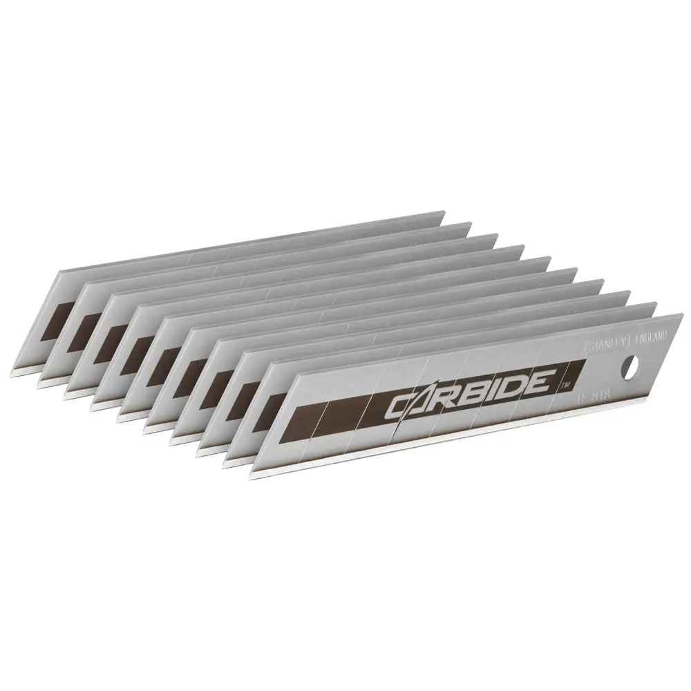 Лезвие для ножа FatmaxFm Carbide 18 мм, 10 шт STANLEY FATMAX STLM-2116026 - Вид №1