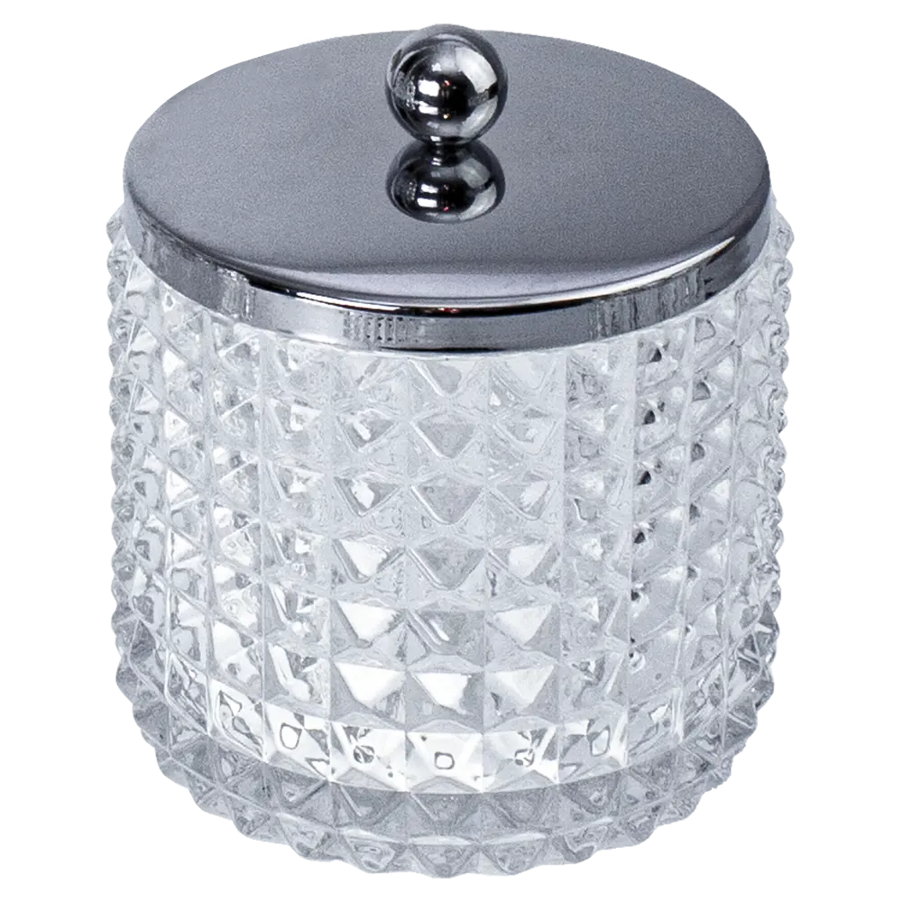 PROFFI HOME Стеклянный контейнер для ватных палочек с крышкой 85323538 Glass STLM-0061370 - Вид №1