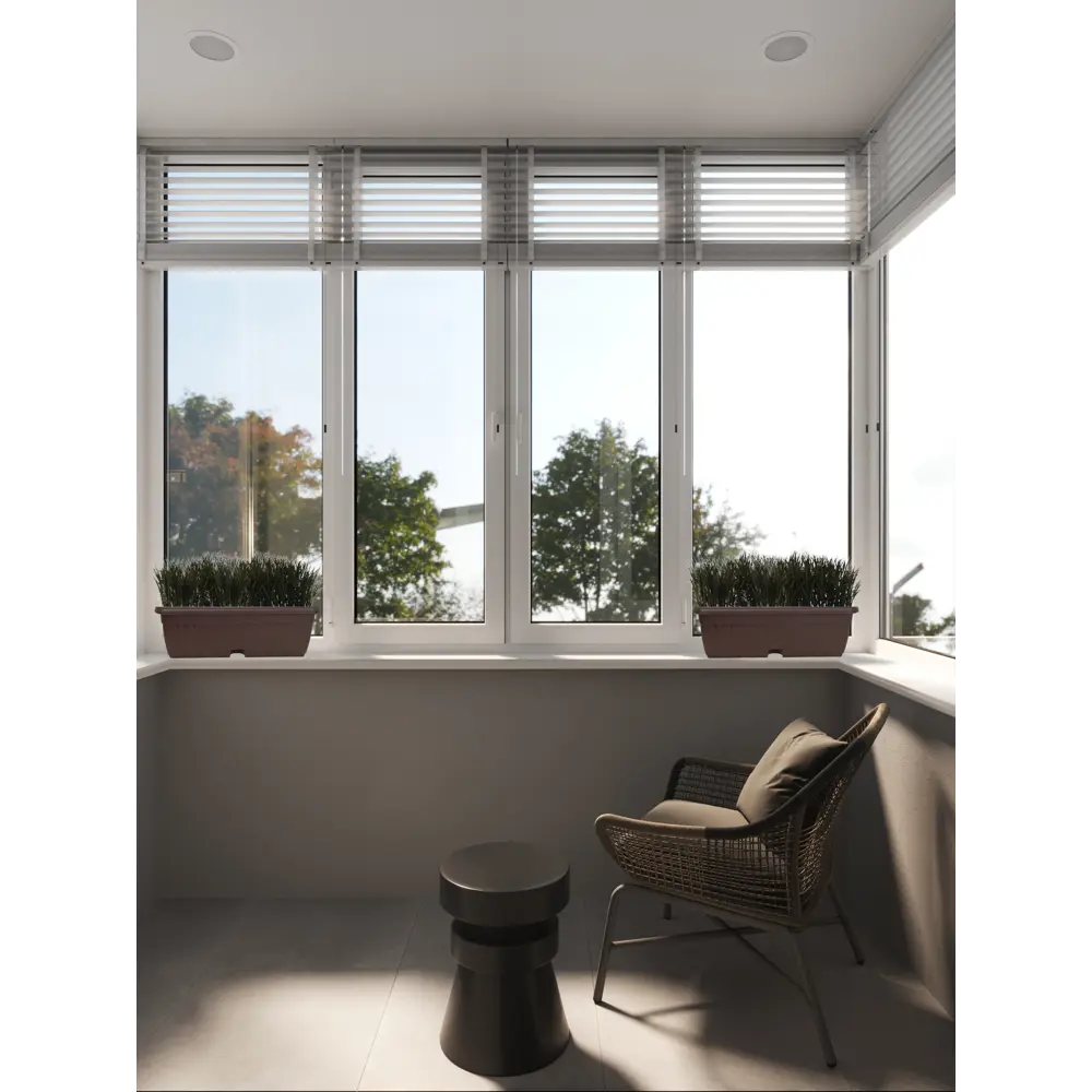 Балконный ящик 19x16x40 см v12.2 л пластик коричневый Santreyd STLM-2211473 - Вид №3