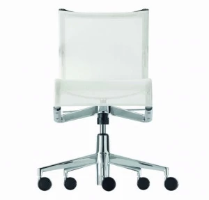 Alias Регулируемое по высоте офисное кресло из 5-спицевой сетки с колесами Frame
