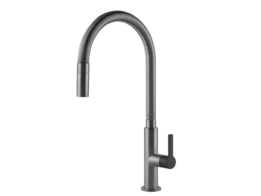Смеситель для кухни из никеля с ручным душем Gessi ARCH-00102094