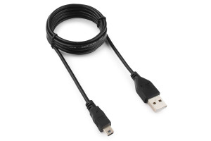 16249447 Кабель USB 2.0 A(M) - mini-B(M) 5P, 1.8м, пакет GCC-USB2-AM5P-1.8M Гарнизон