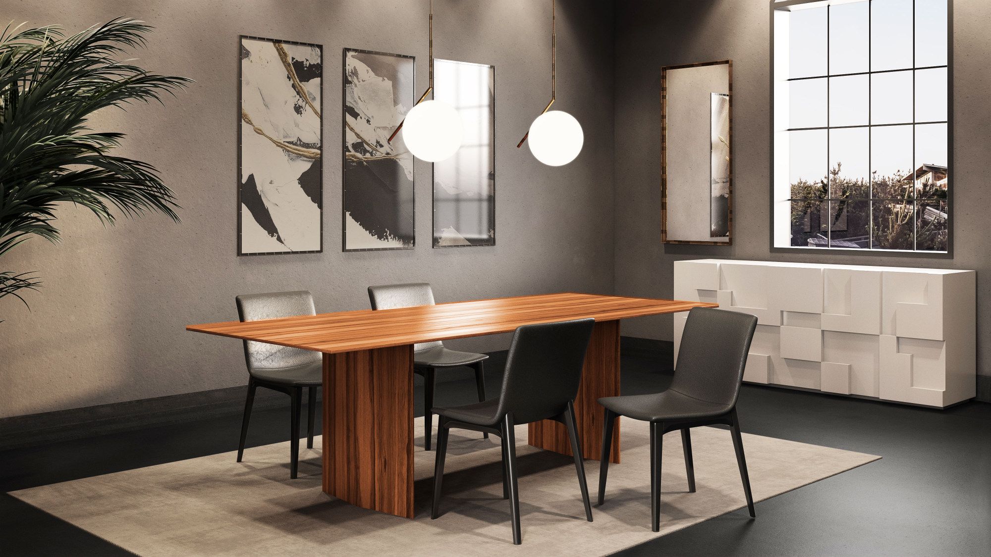 Деревянный прямоугольный стол ALBEDO Praia ARCH-00138813 - Вид №1