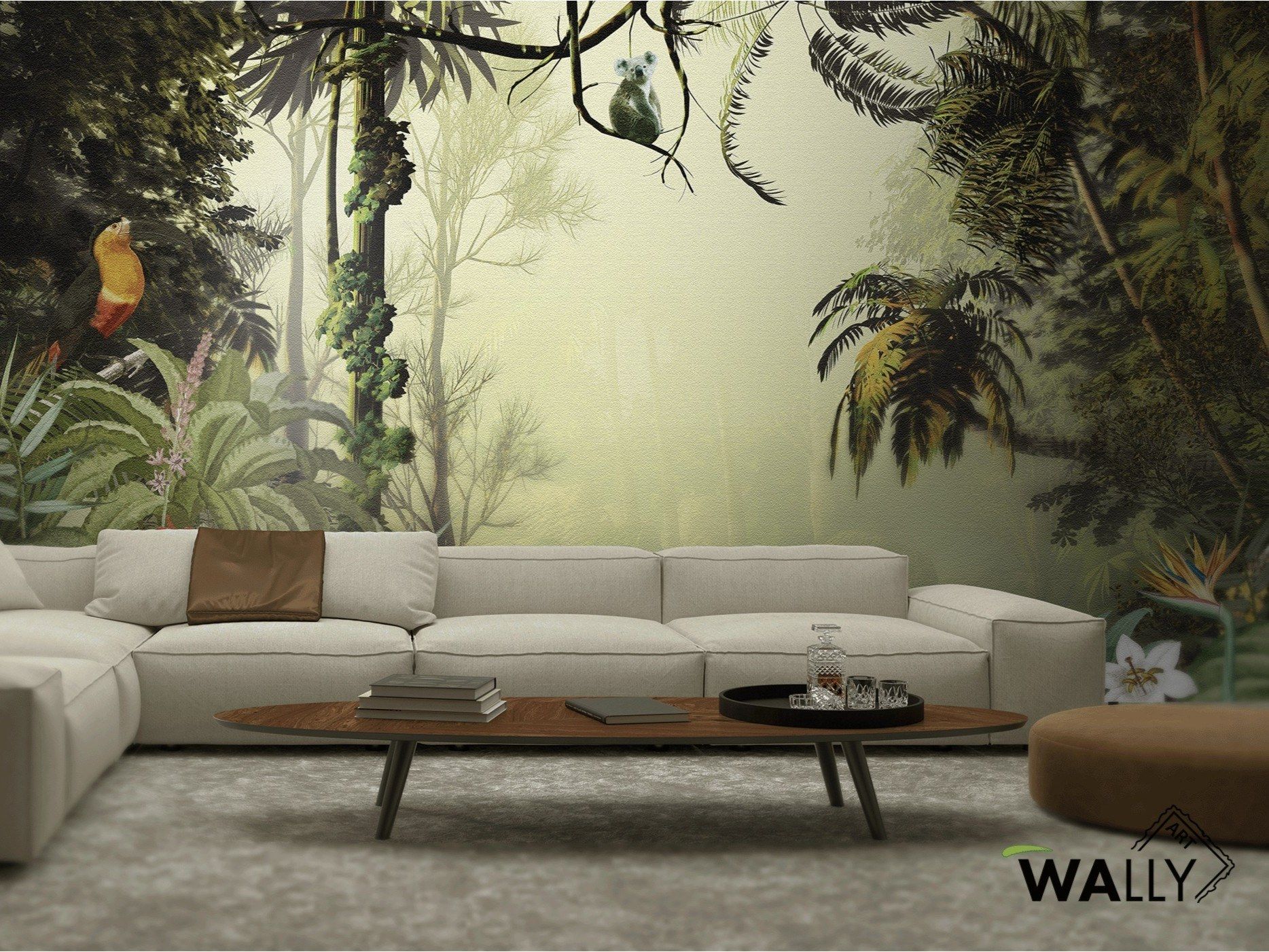 Нетканые моющиеся огнезащитные обои с пейзажами WALLYART Lacollection ARCH-00091620