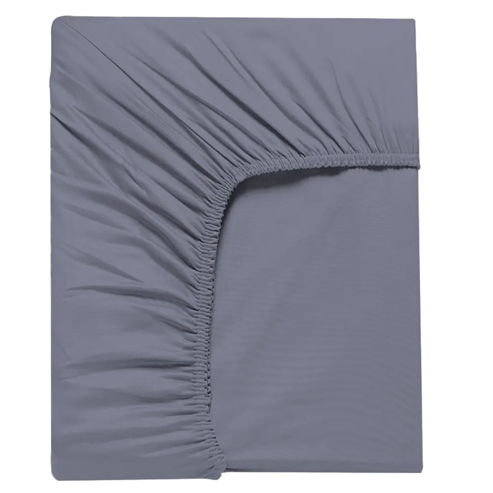 Простыня Inspire 160x200 см сатин на резинке цвет графит STLM-2172125