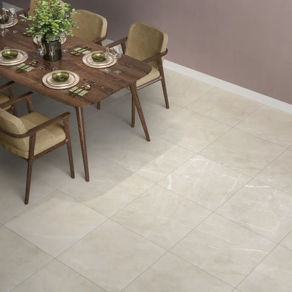 Глазурованный керамогранит Kerama Marazzi Мираж 60x60 см 1.44 м² матовый цвет светло-бежевый STLM-2196274 - Вид №1
