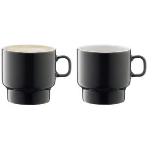 P276-10-523 Набор чашек для кофе utility, 280 мл, серый, 2 шт. LSA International