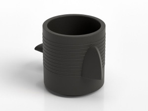 Круглый полиэтиленовый садовый горшок