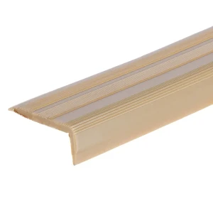 Порог угловой (угол) антискользящий 40х15х900 мм цвет золото