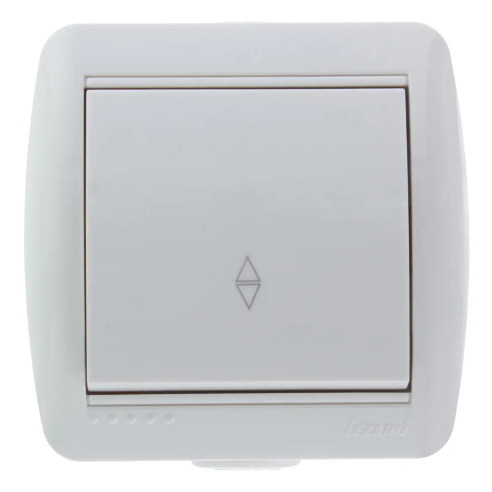 Выключатель Lezard Nata проходной цвет серый STLM-2163583