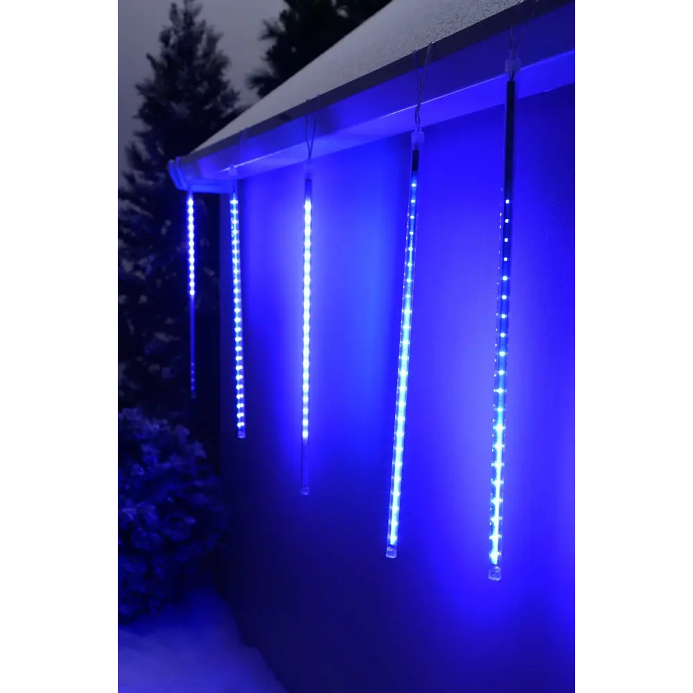 Электрогирлянда комнатная «Сосульки» 2.4 м 144 LED 8 ламп синий Santreyd STLM-2066237 - Вид №5