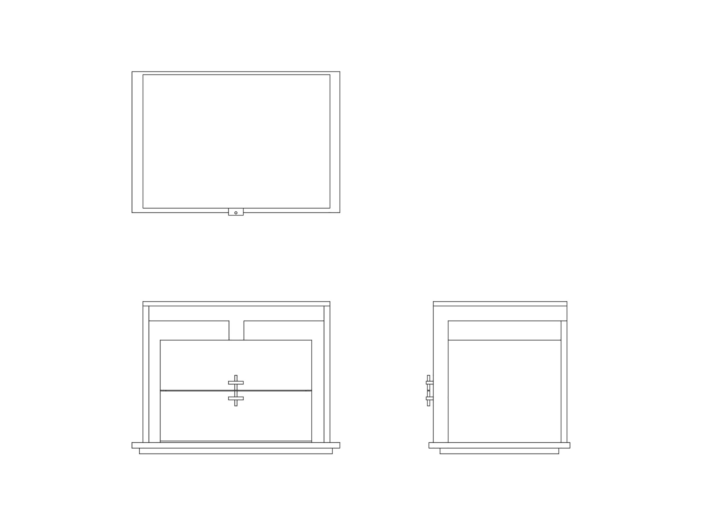 Деревянная тумбочка с ящиками Casa Magna QUIMERA ARCH-00013380 - Вид №2