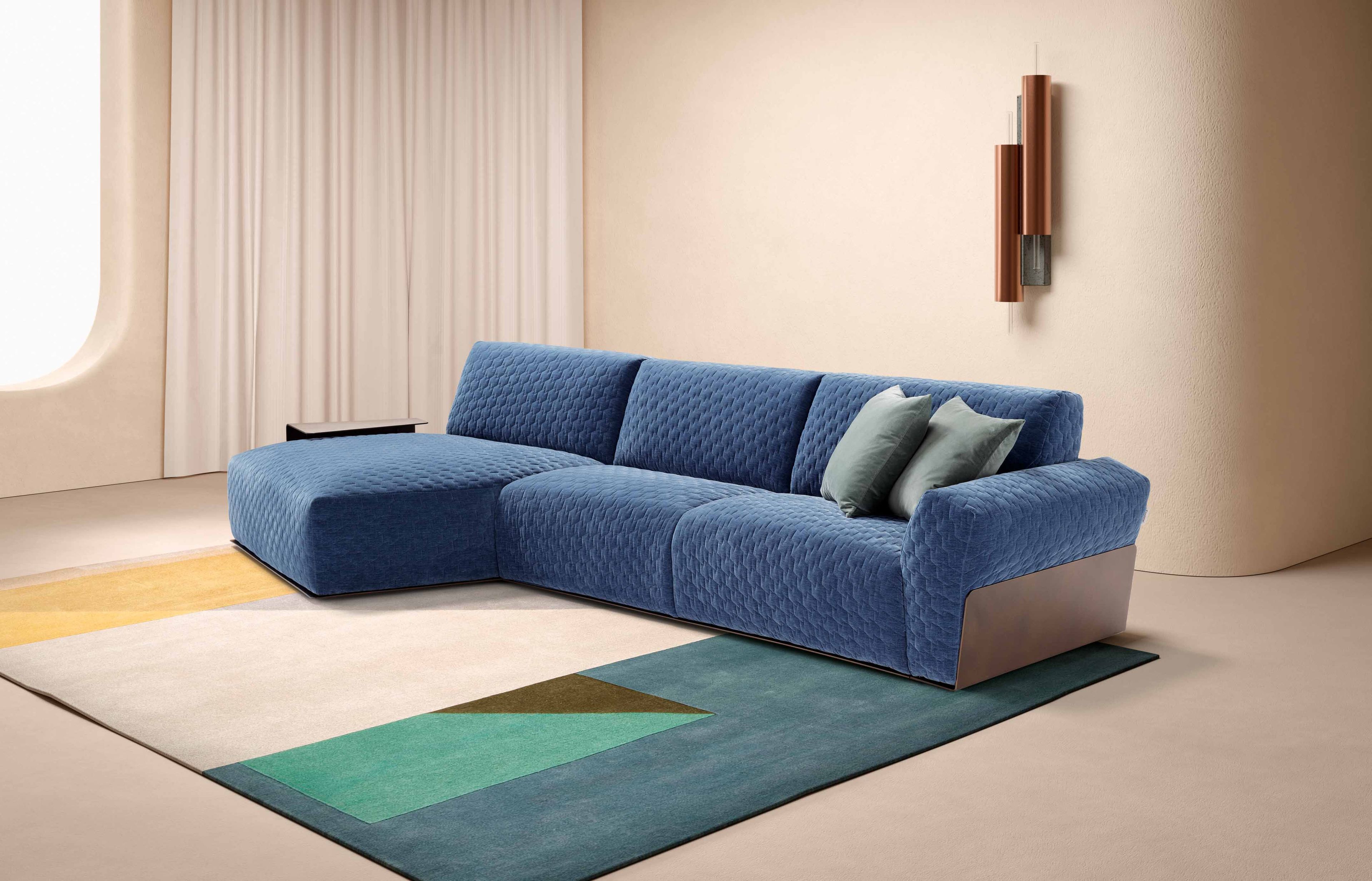 Тканевый раскладной диван-кровать с полуостровом Dienne Salotti Views II ARCH-00052454 - Вид №2