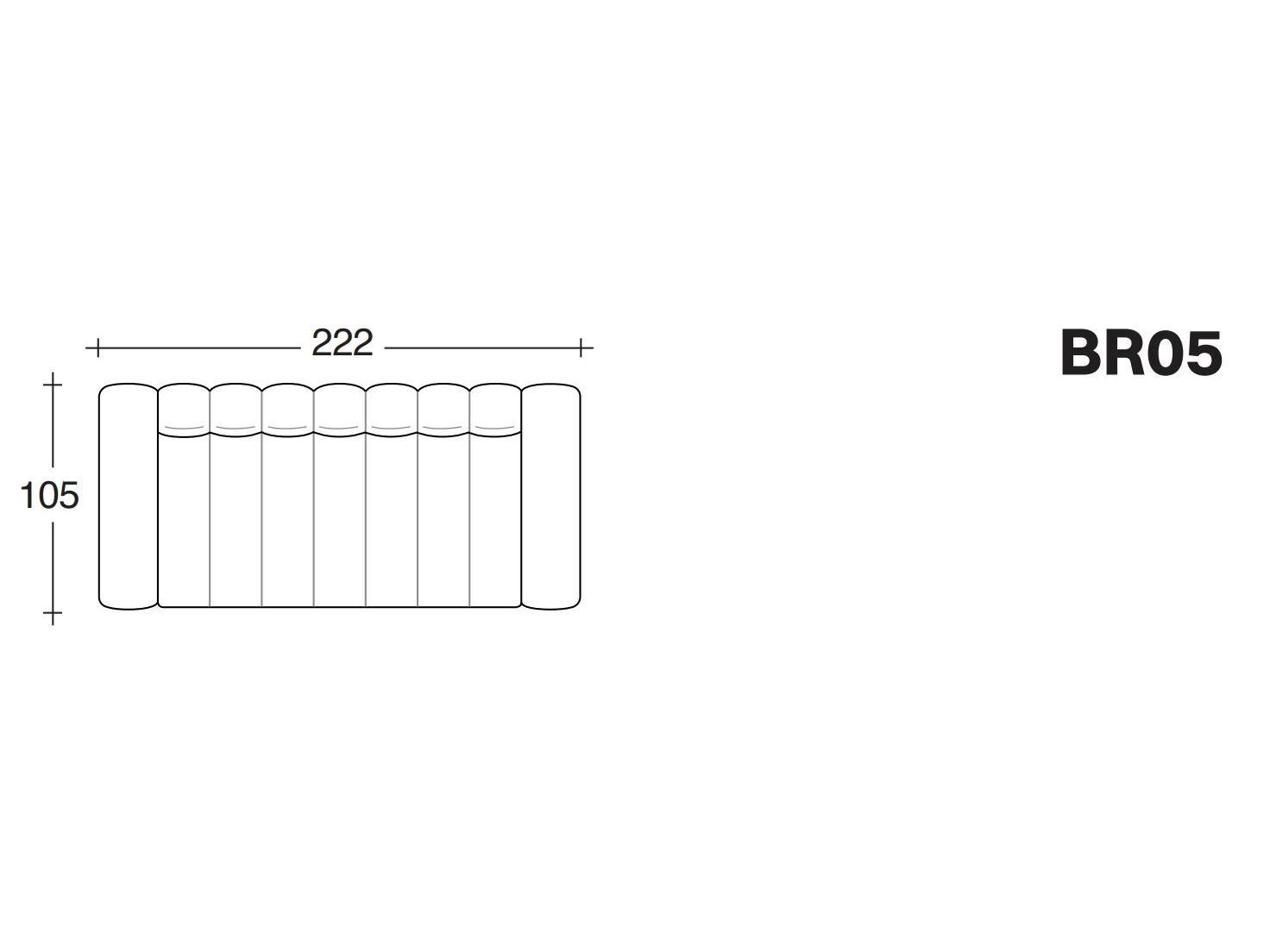 4-местный тканевый линейный диван VALENTINI ARCH-00127827 - Вид №7