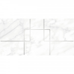 Декор настенный A16276 29.8x59.8 см мрамор цвет белый геометрия CERSANIT Marvel
