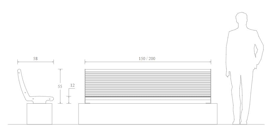 Сидение у небольшой стены DIMCAR Панама ARCH-00056912 - Вид №2