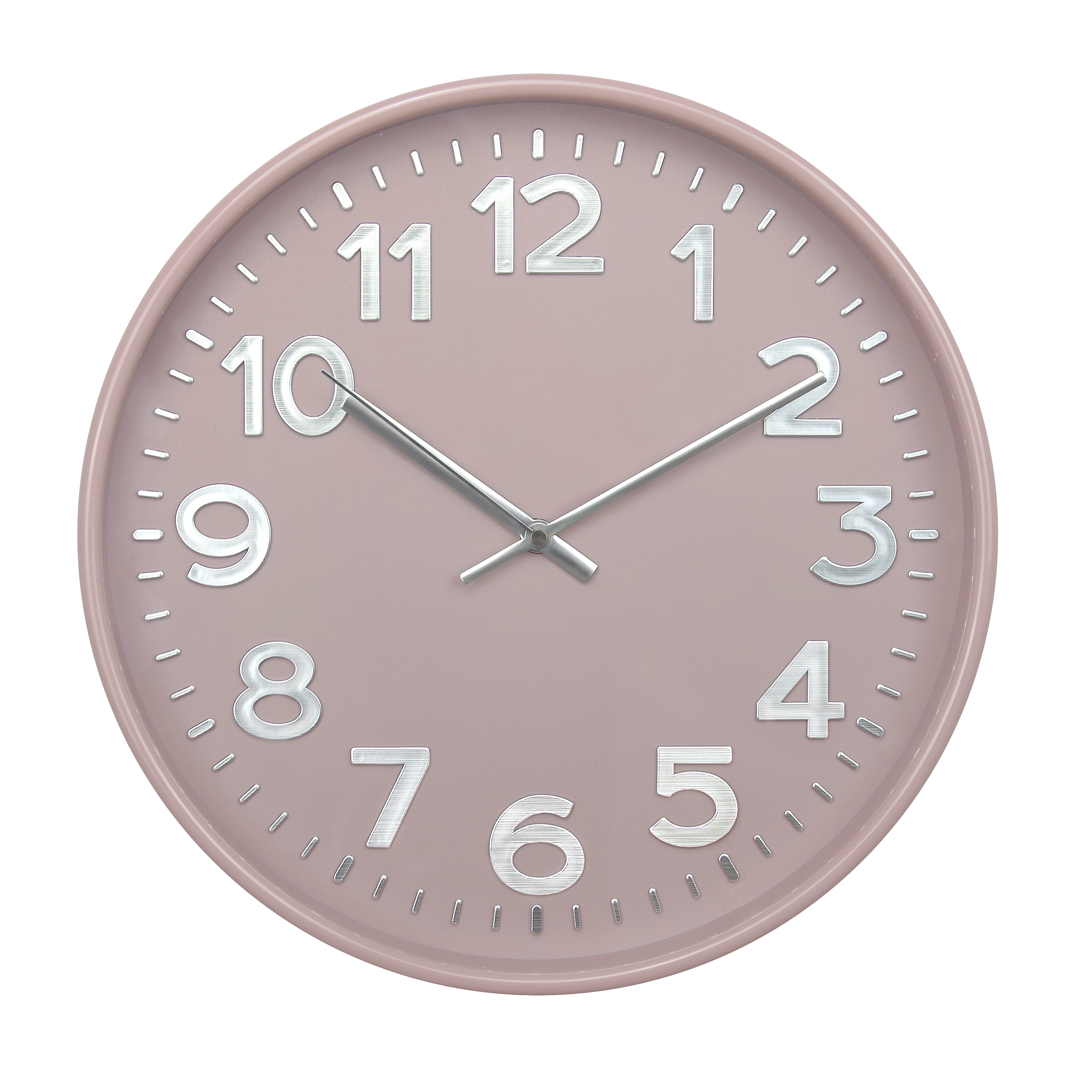 83544185 Часы настенные ø30 см цвет розовый STLM-0041726 TROYKATIME