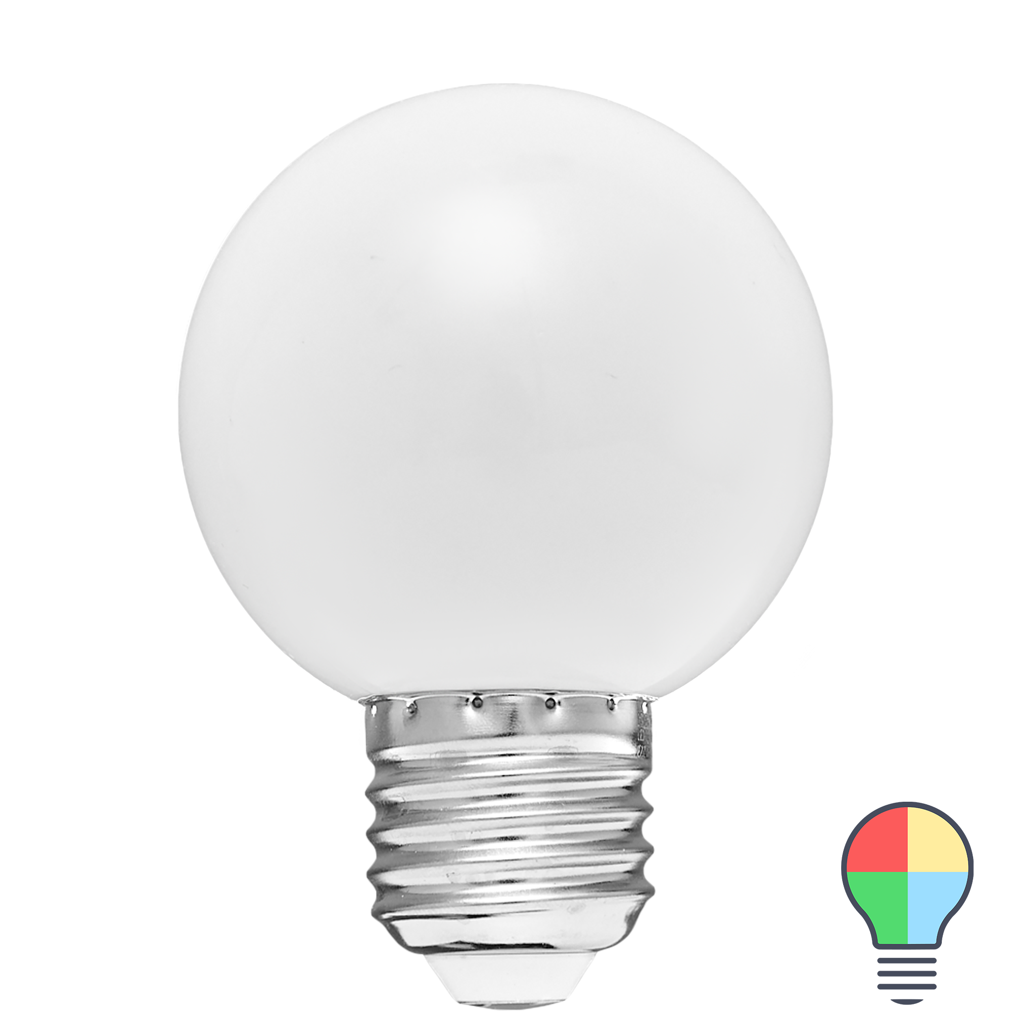 82656907 Лампа светодиодная E27 3 Вт шар белый 240 Лм регулируемый цвет света RGB STLM-0032966 VOLPE