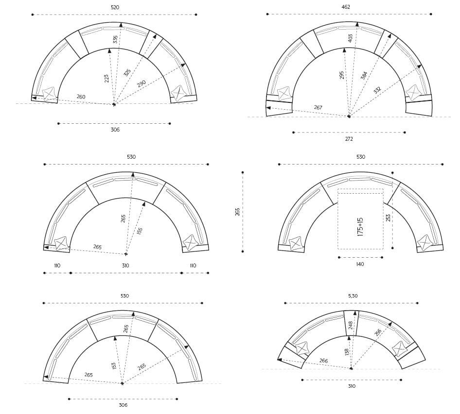 Двойной изогнутый диван-кровать KEOMA Dante ARCH-00116315 - Вид №8