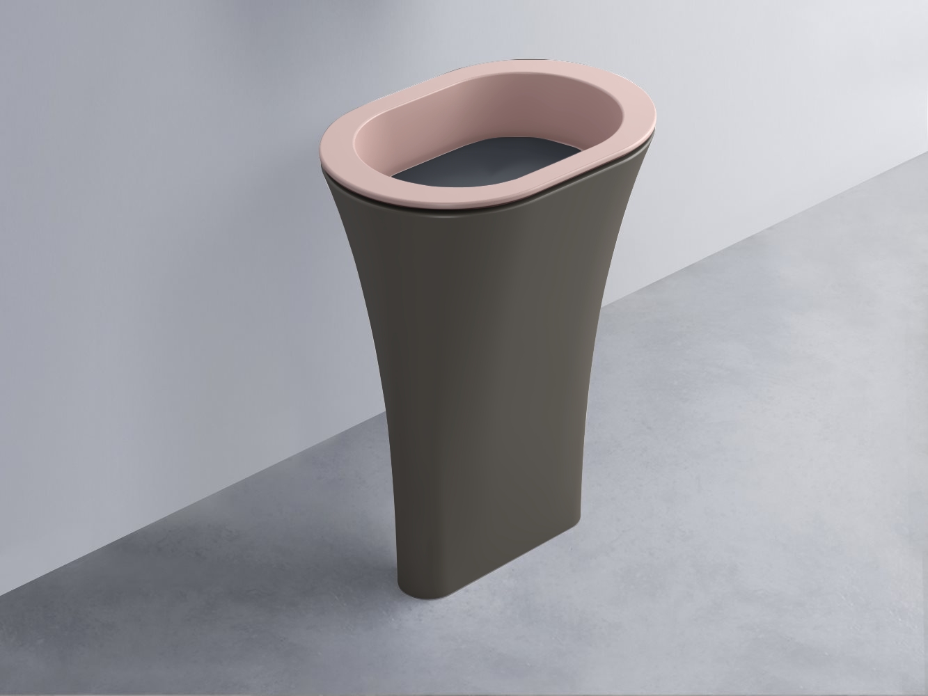 AMLA65-CP+AMPILO-BA+AMCOLO-FN Раковина Amedeo Ovale отдельностоящая cielo Enjoy + Amedeo Ceramica Cielo