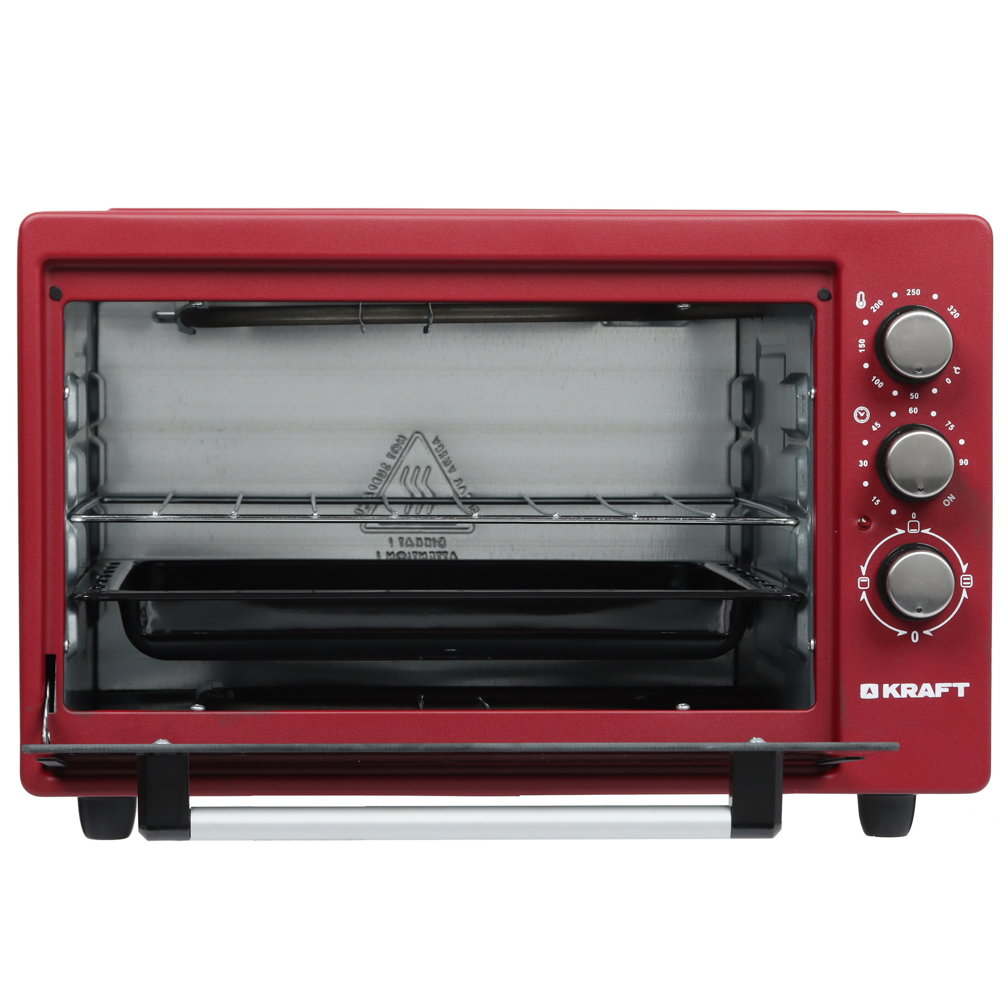9917167 Мини-печь Kraft KF-MO 3800 R красный STDN-0105501 - Вид №5