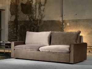 Domingo Salotti 3-х местный тканевый диван с шезлонгом Henri