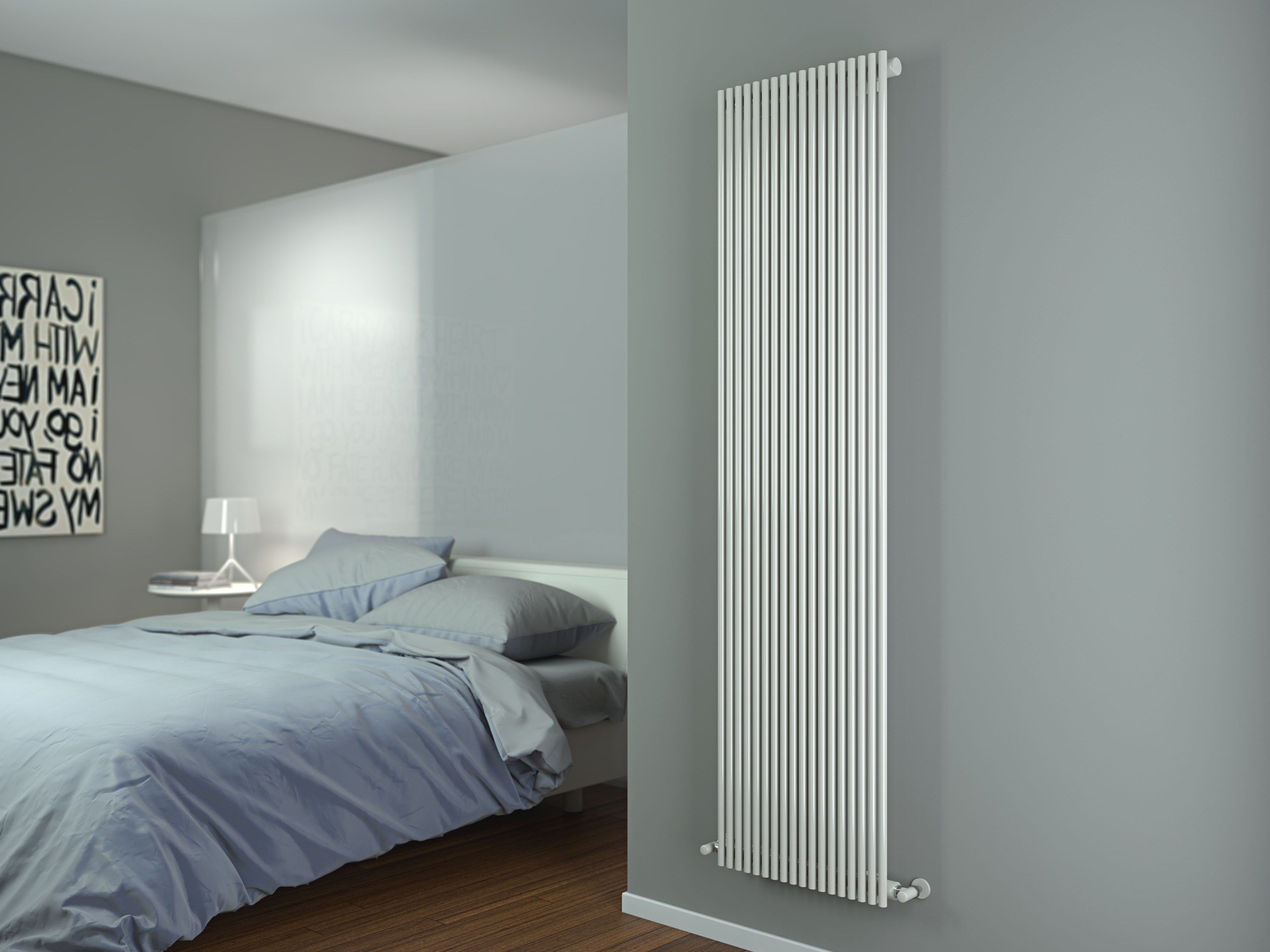 Вертикальный полотенцесушитель с горячей водой из углеродистой стали Cordivari Алиса ARCH-00119039 - Вид №2