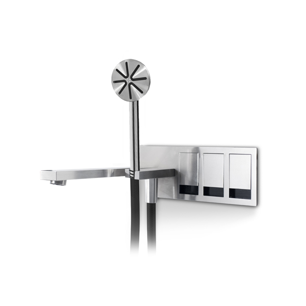 Набор для ванны/душа со смесителем, двухходовым переключателем, изливом и душевой ручкой. TEK222 linki 