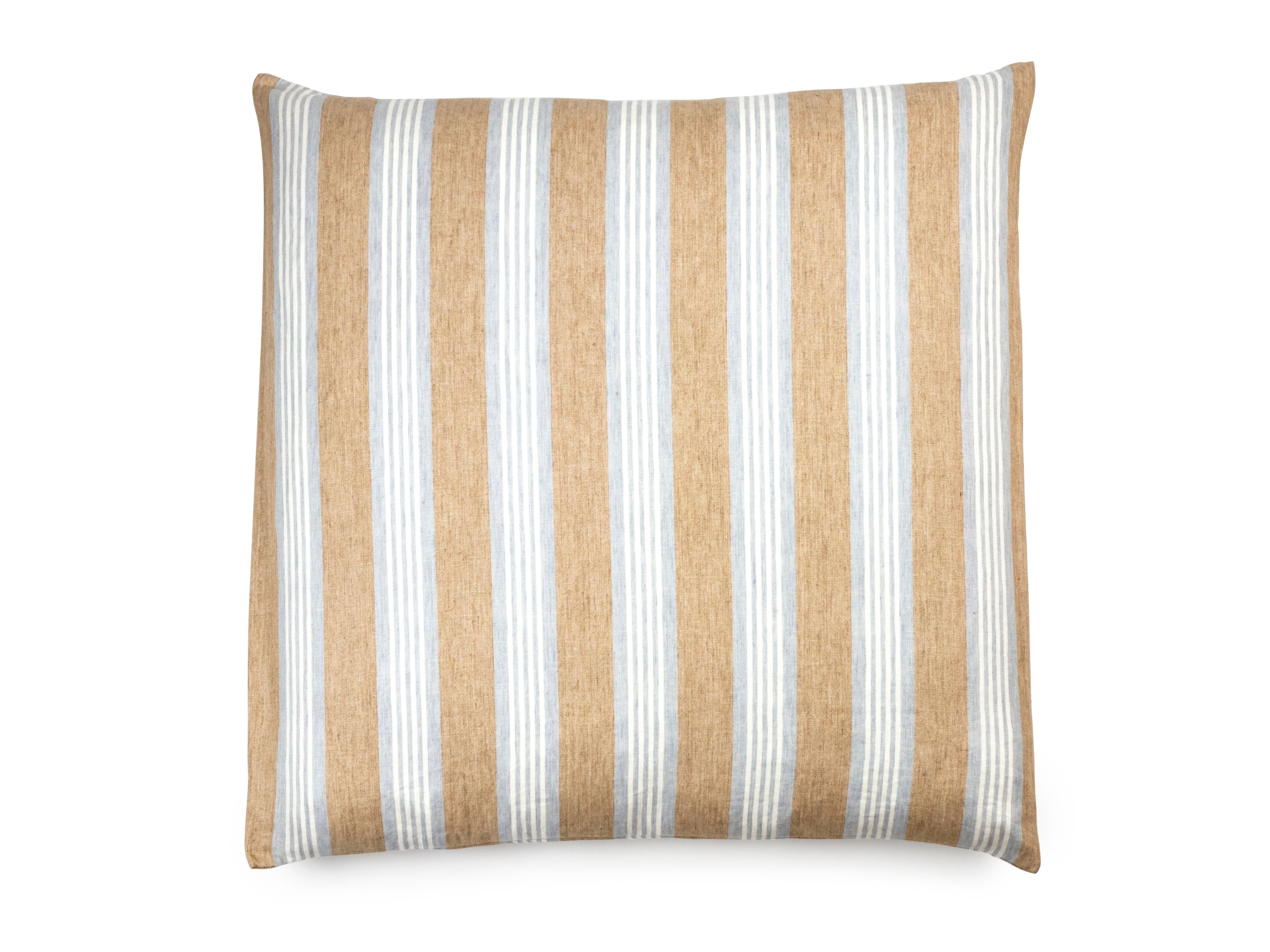 Льняная полосатая квадратная подушка Libeco Home ARCH-00095636