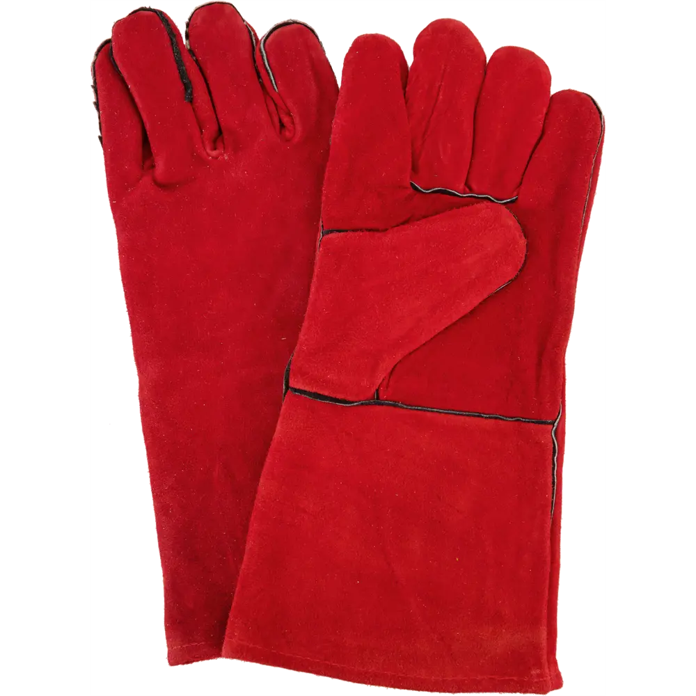 Перчатки спилковые с подкладкой ЛЭВ, 10/XL, цвет красный 84921595 STLM-2058566 Santreyd 