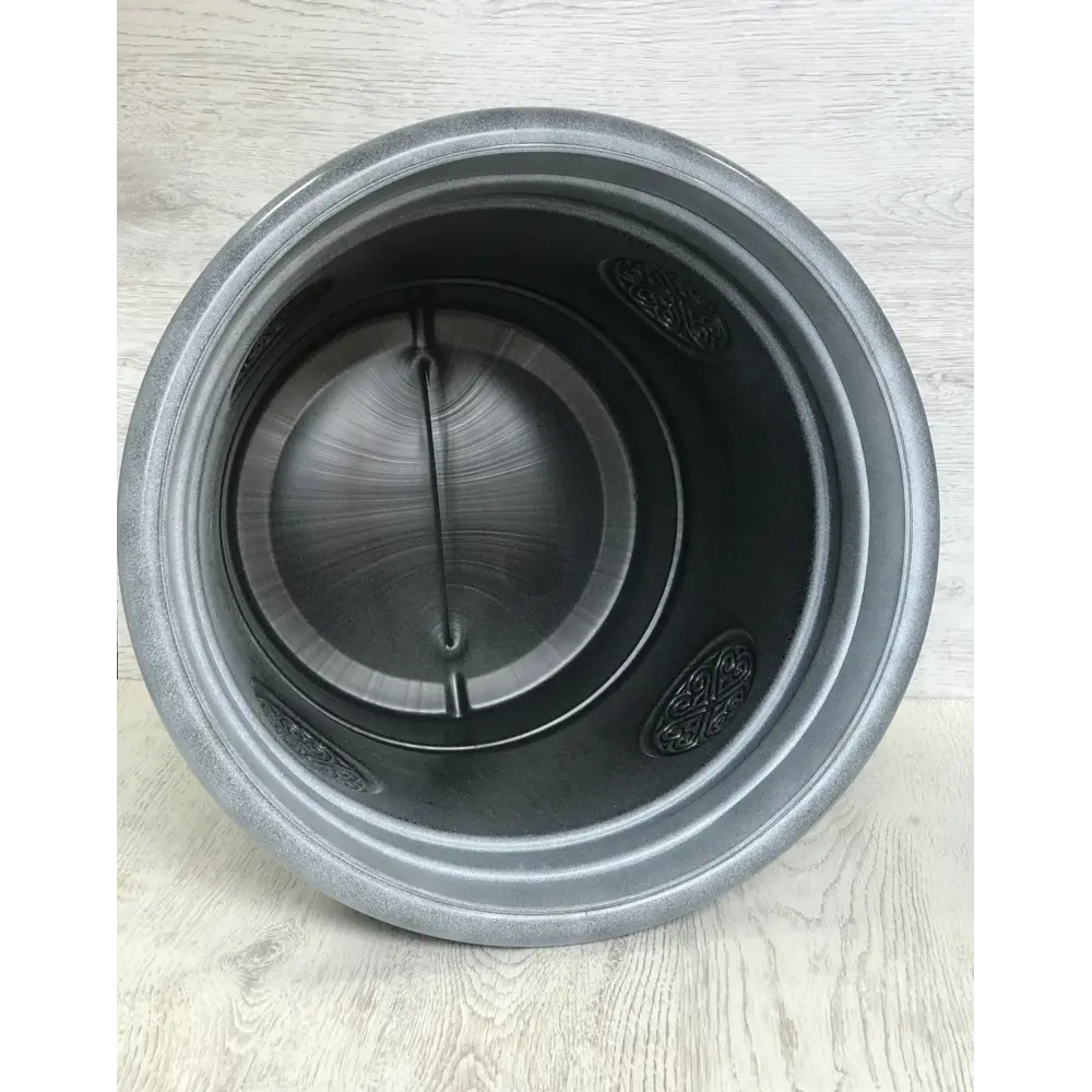 Горшок-кашпо цветочный Тек.А.Тек Medallion ø50 h40 см v40 л пластик серый STLM-2059498 - Вид №1